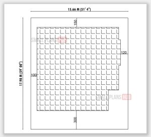 2882 Sq.ft. 5 Bedroom Double Floor Plan and Site Plan